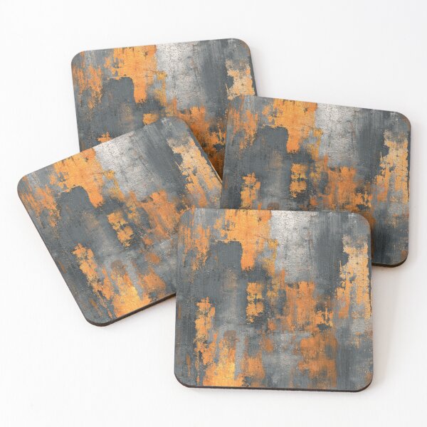 Item preview, Rusty Orange and Grey Industrial Grunge Texture. designed and sold by ML-Media.