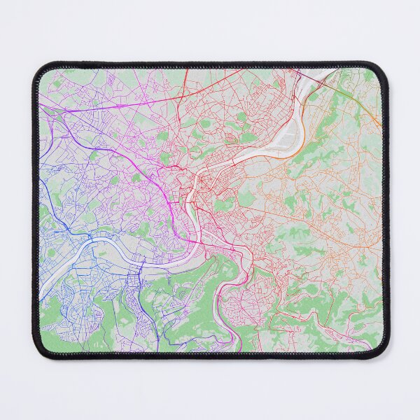 Item preview, Liege City Map of Wallonia, Belgium  - Colorful designed and sold by deMAP.