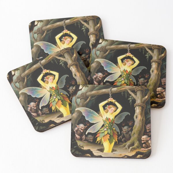 Item preview, Chained magical Fairy Fey Folk art designed and sold by Vintage Designs +.