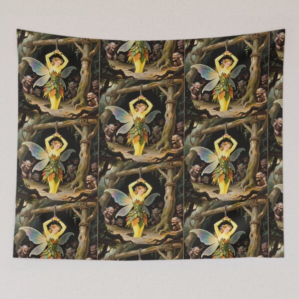 Item preview, Chained magical Fairy Fey Folk art designed and sold by Vintage Designs +.