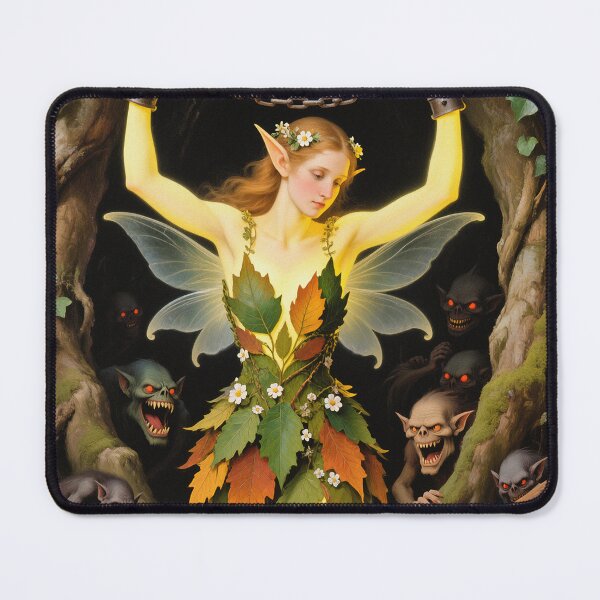 Item preview, Chained magical Fairy Fey Folk art designed and sold by Vintage Designs +.