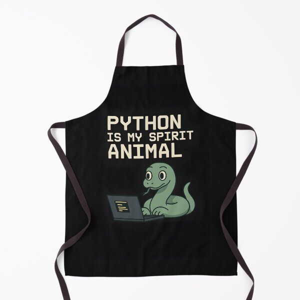 Item preview, Python Is My Spirit Animal – Cute Coding Snake Meme designed and sold by Thread Respawn.