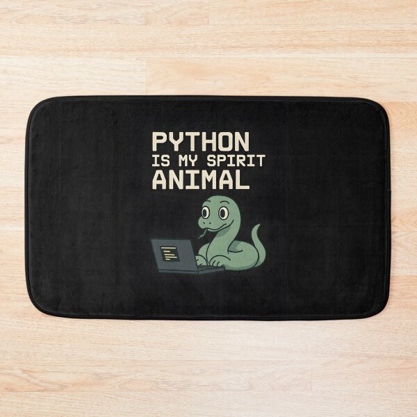 Item preview, Python Is My Spirit Animal – Cute Coding Snake Meme designed and sold by Thread Respawn.