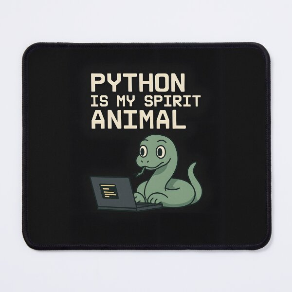 Item preview, Python Is My Spirit Animal – Cute Coding Snake Meme designed and sold by Thread Respawn.
