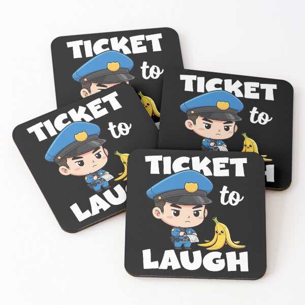 Item preview, TICKET TO LAUGH - POLICE OFFICER designed and sold by KEF Custom.