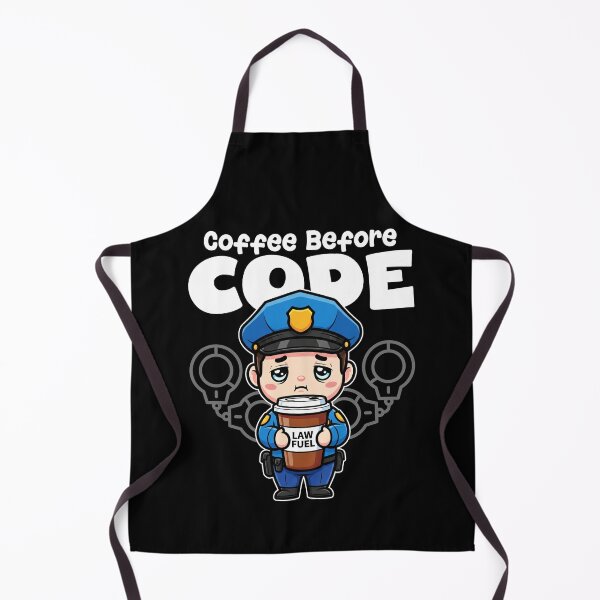 Item preview, COFFEE BEFORE CODE - POLICE OFFICER designed and sold by KEF Custom.