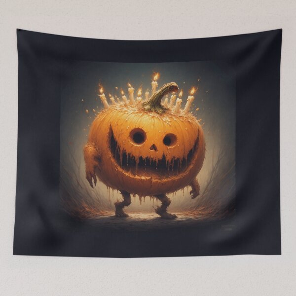 Item preview, Candle Pumpkin Monster - Halloween 2025 designed and sold by SuperVenus.
