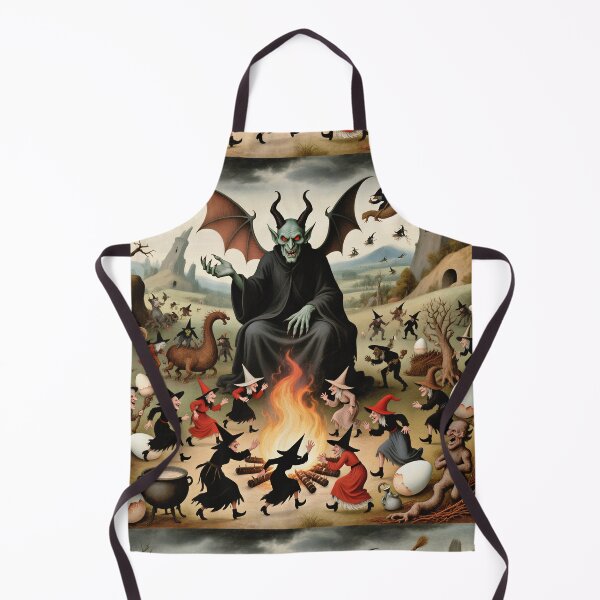 Item preview, The Witches Sabbath spooky painting art designed and sold by Vintage Designs +.