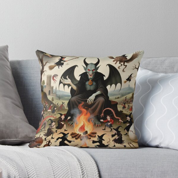 Item preview, The Witches Sabbath spooky painting art designed and sold by Vintage Designs +.