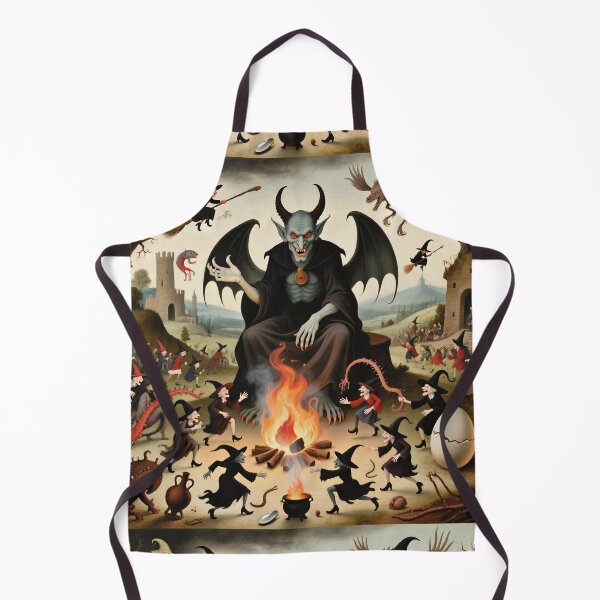 Item preview, The Witches Sabbath spooky painting art designed and sold by Vintage Designs +.