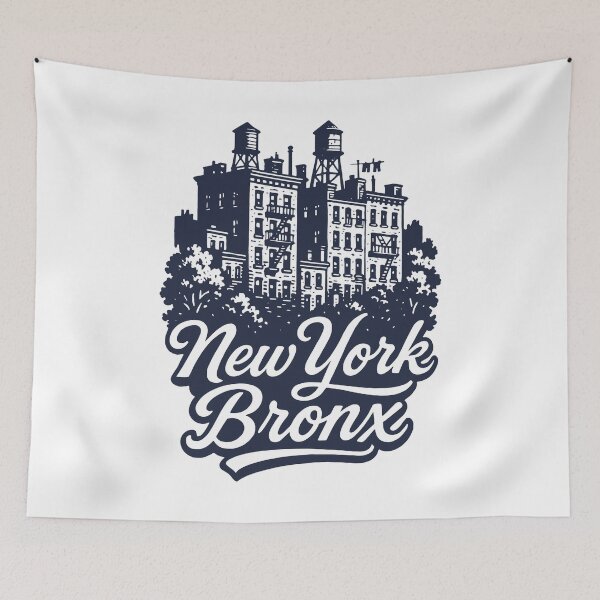 Item preview, New York Bronx Cityscape Typography Design designed and sold by Boogosh.