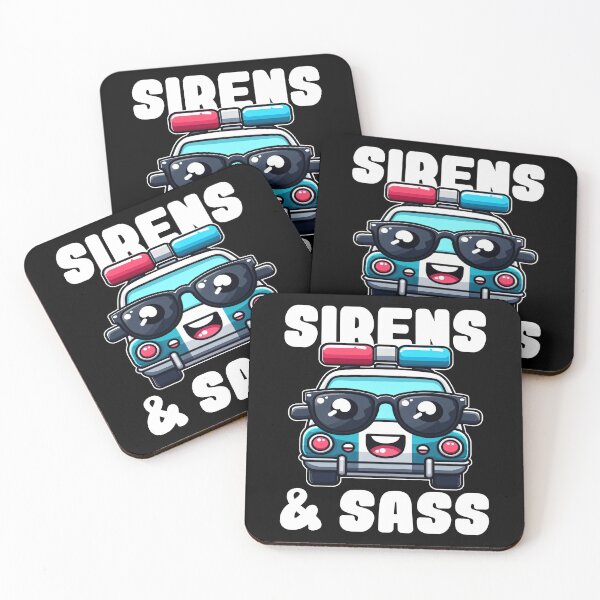 Item preview, SIRENS AND SASS - POLICE OFFICER designed and sold by KEF Custom.