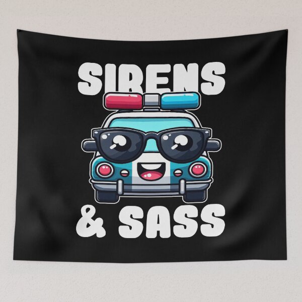 Item preview, SIRENS AND SASS - POLICE OFFICER designed and sold by KEF Custom.