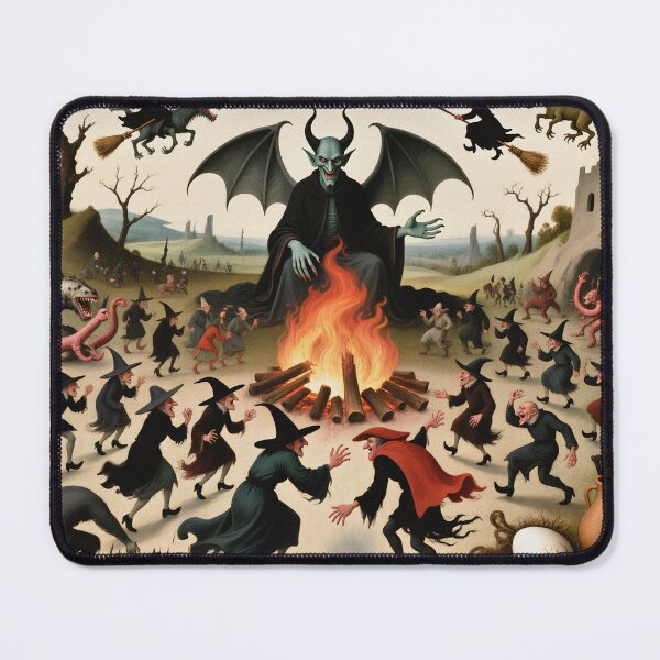 Item preview, The Witches Sabbath spooky painting art designed and sold by Vintage Designs +.