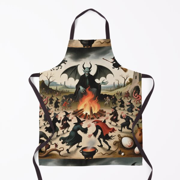 Item preview,  The Witches Sabbath spooky painting art designed and sold by Vintage Designs +.