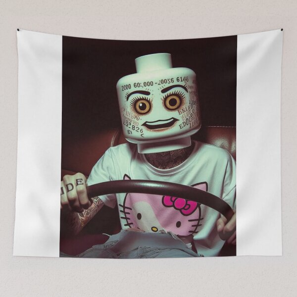 Item preview, "Brick & Ride: Hello Kitty Drift Mode Activated" designed and sold by Print Fiction.