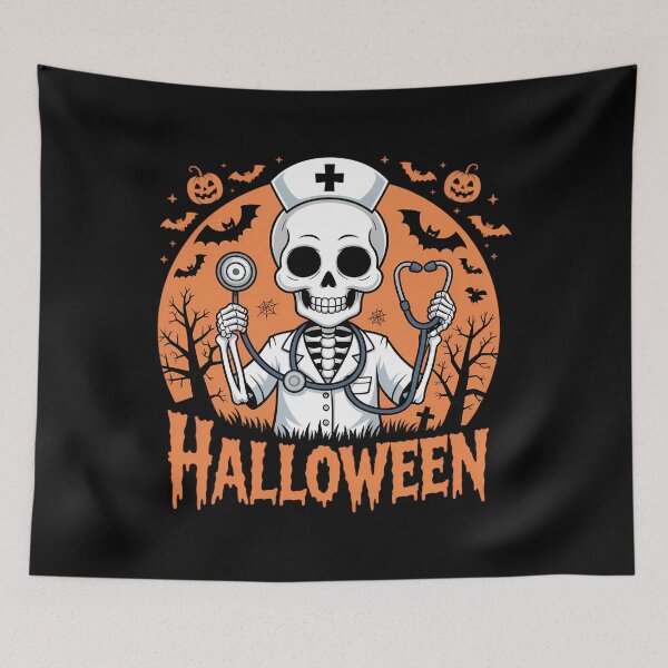 Item preview, Halloween Nurse skeleton designed and sold by brynatshop.
