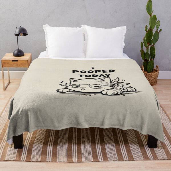 Item preview, I Pooped Today – Tired Cat Edition designed and sold by dudelinart.