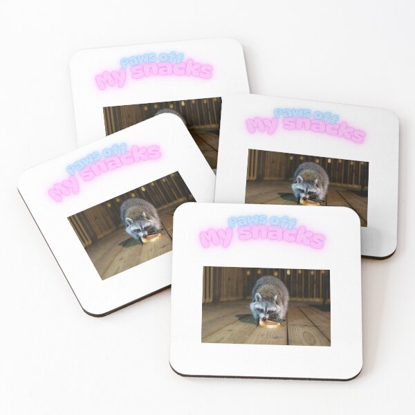 Item preview, Paws off my snacks – Cute Raccoon Guarding Food designed and sold by marinanawar58.