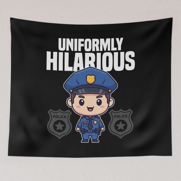 Item preview, UNIFORMLY HILARIOUS - POLICE OFFICER designed and sold by KEF Custom.