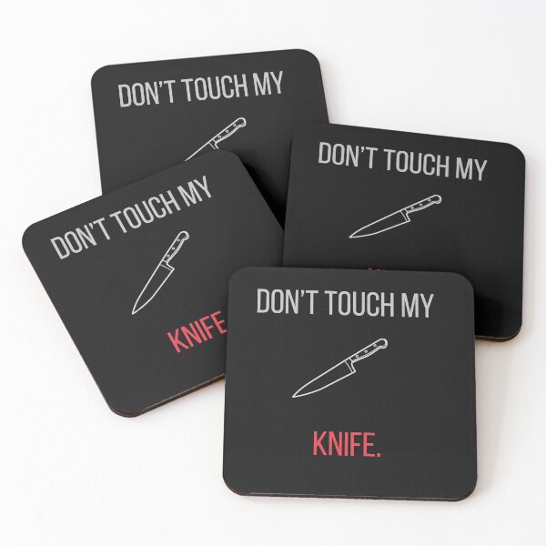 Item preview, Don’t Touch My Knife – Chef Warning Label designed and sold by Cedex.