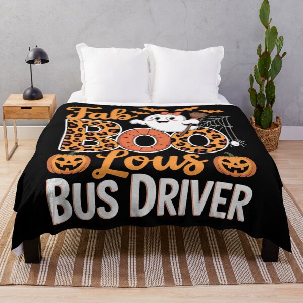 Item preview, Faboolous Bus Driver Happy Halloween Pumpkin Cute Ghost designed and sold by brynatshop.