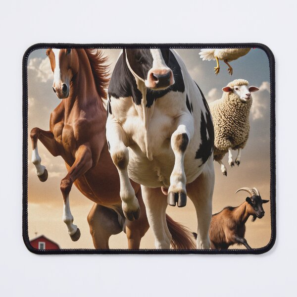 Item preview, Copy of Let's farm dynamic farm animals poster designed and sold by Vintage Designs +.