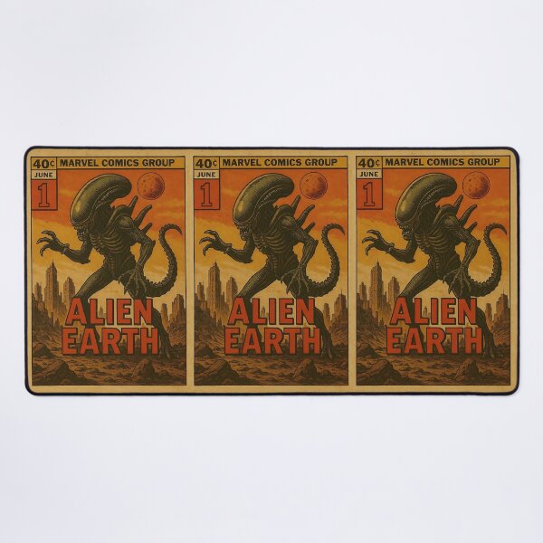Item preview, Alien Earth Comic Poster – Retro Sci-Fi Art Inspired by Upcoming Alien Series designed and sold by AS94 Creative Designs.