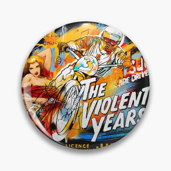 Item preview, The Violent Years – Retro Motorcycle & B-Movie Art designed and sold by Matalobos /  Retro Art & Classic Machines.