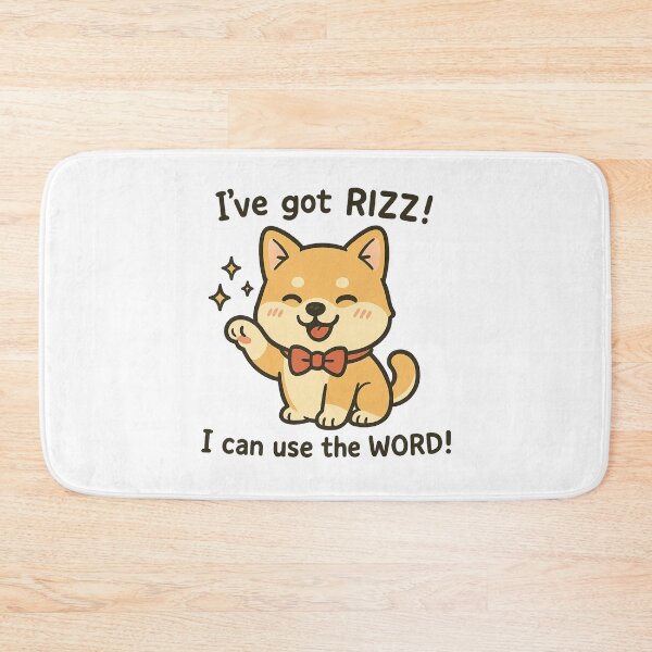 Item preview, "I've Got Rizz" – Cute Dog Edition designed and sold by Felt & Spoken.