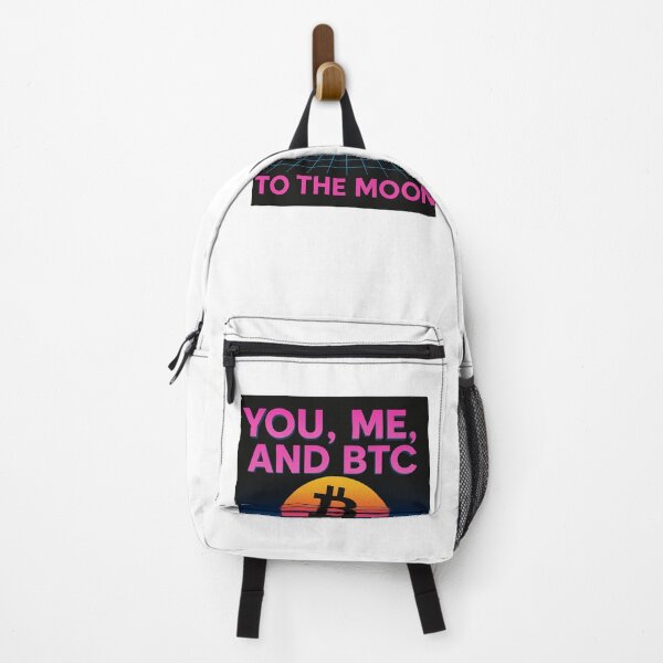 Item preview, Retro Bitcoin Sunset To The Moon designed and sold by PunchMonkeyArt.