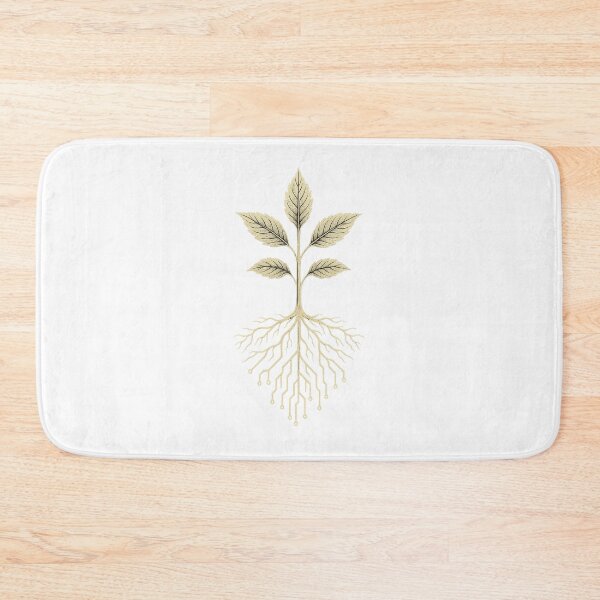 Item preview, Root Circuit – Tech-Organic Plant Roots Cyber Nature Illustration designed and sold by Domci.