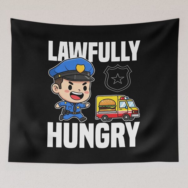 Item preview, LAWFULLY HUNGRY - POLICE OFFICER  designed and sold by KEF Custom.