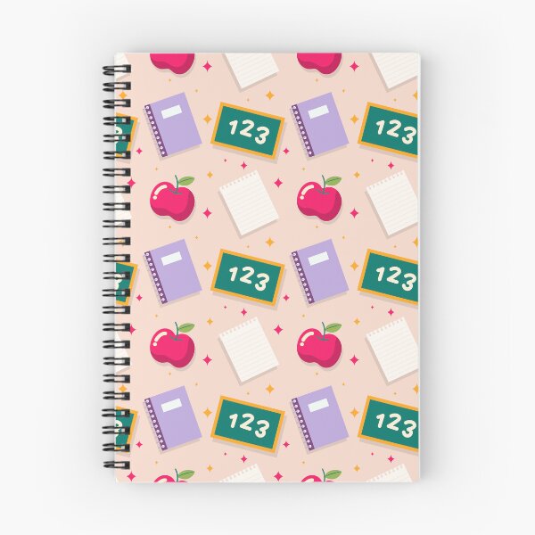 Item preview, Back to School Pattern with Apples, Chalkboards & Notebooks – Cute Classroom Stationery Design designed and sold by FestivityFinds.