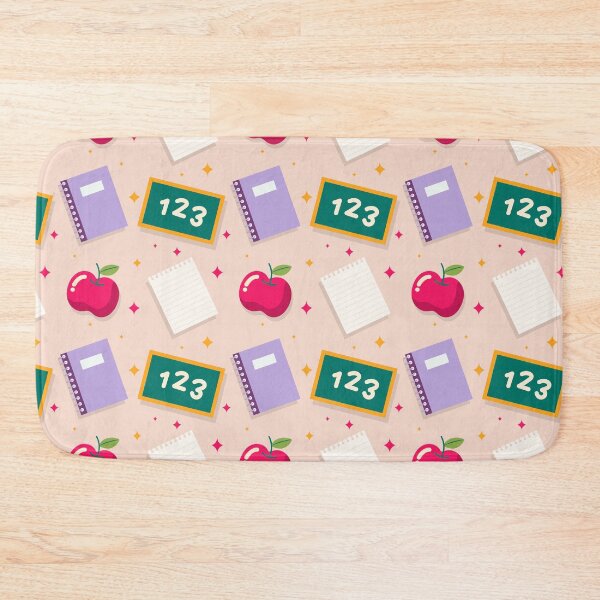 Item preview, Back to School Pattern with Apples, Chalkboards & Notebooks – Cute Classroom Stationery Design designed and sold by FestivityFinds.