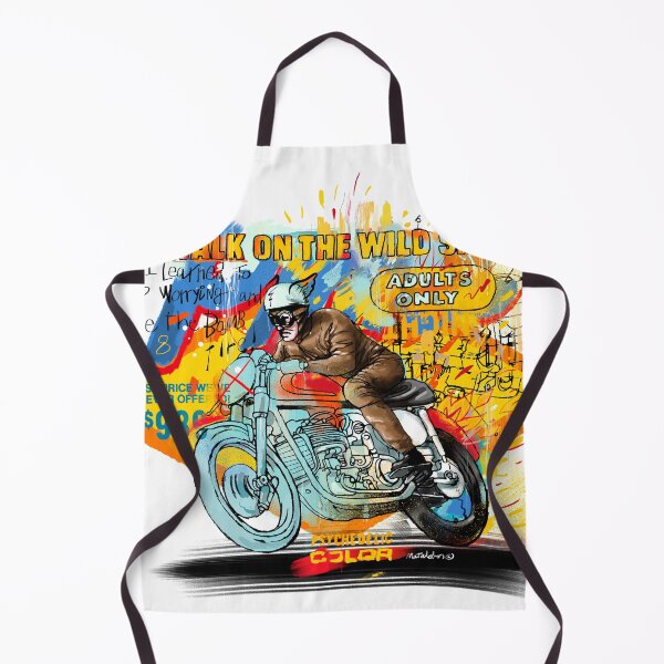Artikelvorschau, Walk on the Wild Side – Retro-Motorradkunst im Psychedelischen Stil entworfen und verkauft von Matalobos / Retro Art & Classic Machines.