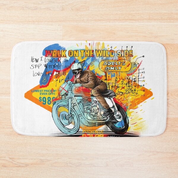 Artikelvorschau, Walk on the Wild Side – Retro-Motorradkunst im Psychedelischen Stil entworfen und verkauft von Matalobos / Retro Art & Classic Machines.