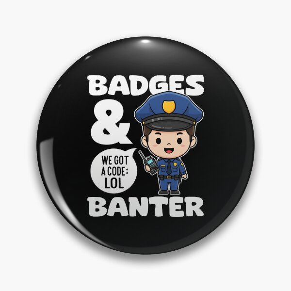 Item preview, BADGES AND BANTER - POLICE OFFICER designed and sold by KEF Custom.