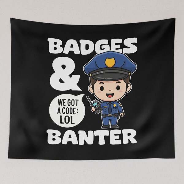 Item preview, BADGES AND BANTER - POLICE OFFICER designed and sold by KEF Custom.