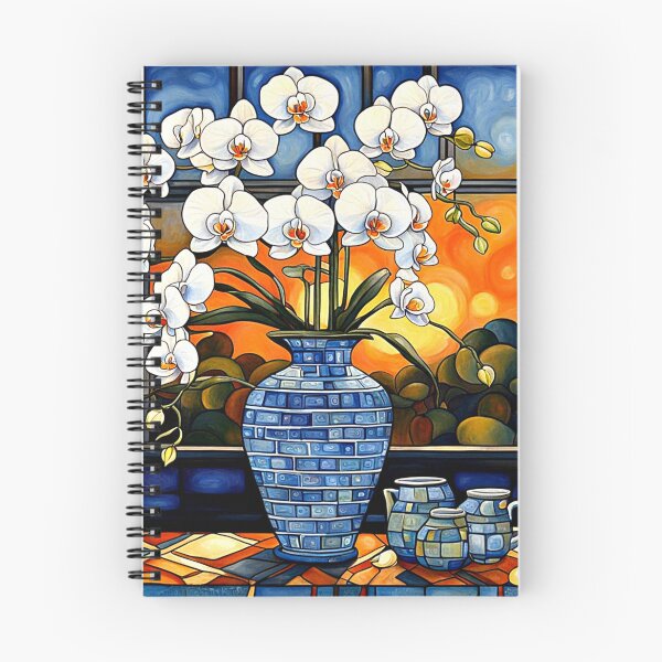 Item preview, Orchids in vase on windowsill 2 designed and sold by George Hutton Hunter.