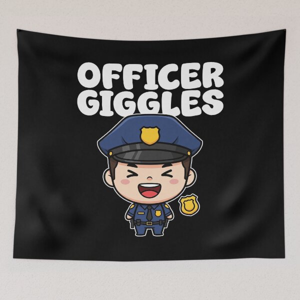 Item preview, OFFICER GIGGLES - POLICE OFFICER designed and sold by KEF Custom.