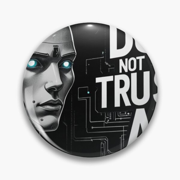 Item preview, Do Not Trust AI – Bold Artificial Intelligence Warning Design designed and sold by smitke.