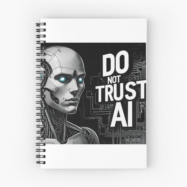 Item preview, Do Not Trust AI – Bold Artificial Intelligence Warning Design designed and sold by smitke.
