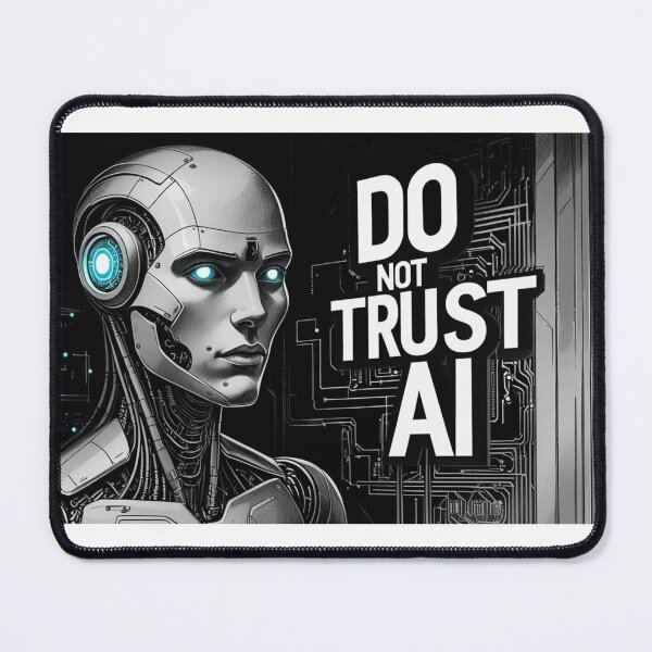 Item preview, Do Not Trust AI – Bold Artificial Intelligence Warning Design designed and sold by smitke.