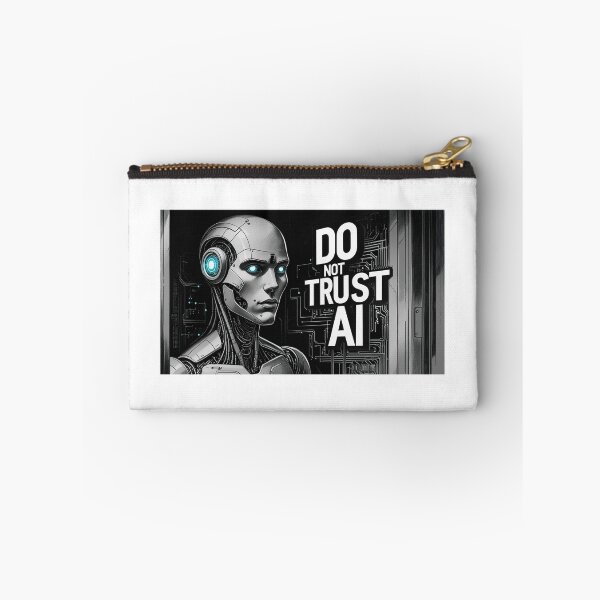 Item preview, Do Not Trust AI – Bold Artificial Intelligence Warning Design designed and sold by smitke.