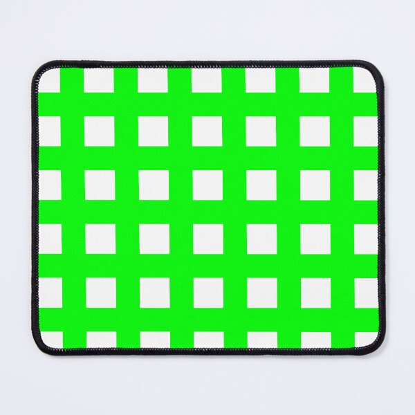 Item preview, Thick Green & White Squares & Crosses designed and sold by Goods4SaleNow.