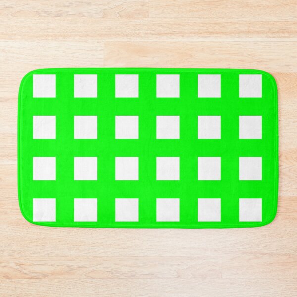Item preview, Thick Green & White Squares & Crosses designed and sold by Goods4SaleNow.