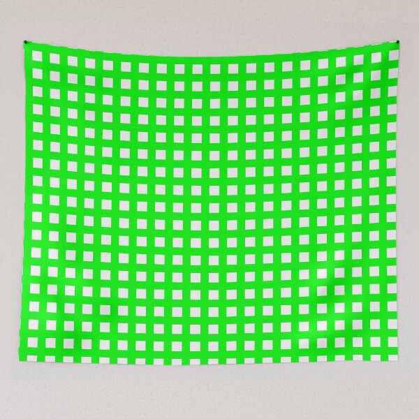 Item preview, Thick Green & White Squares & Crosses designed and sold by Goods4SaleNow.