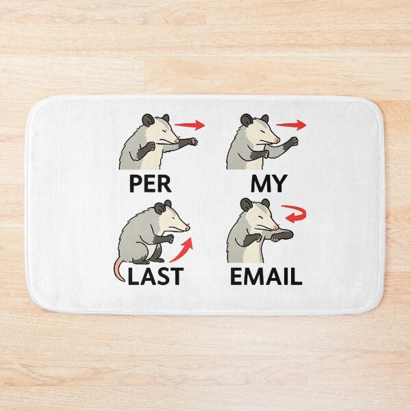 Item preview, Per My Last Email Possum Office Work designed and sold by Lunari Prints.