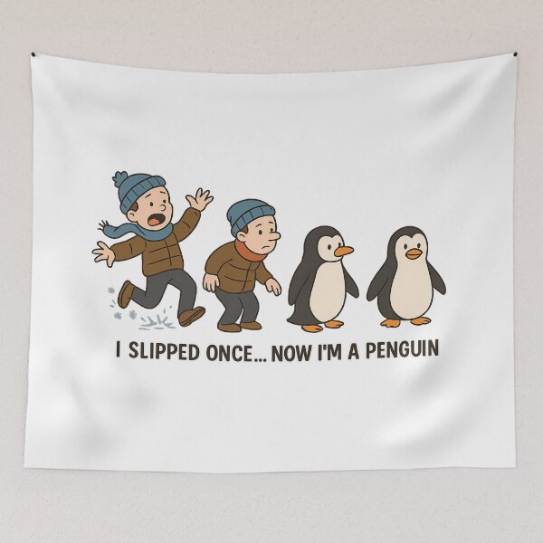 Item preview, I Slipped Once Now I'm a Penguin designed and sold by Romeo Fashion.